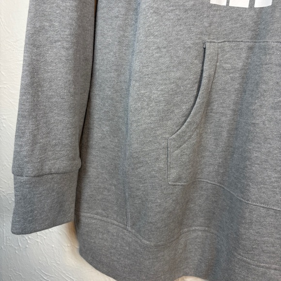 NWT Motherhood Maternity Women LS Hooded Sweatshirt Size M "Love At First Kick" - Picture 6 of 12